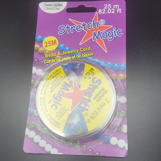 .7MM STRETCH MAGIC CORD CLR 25M.