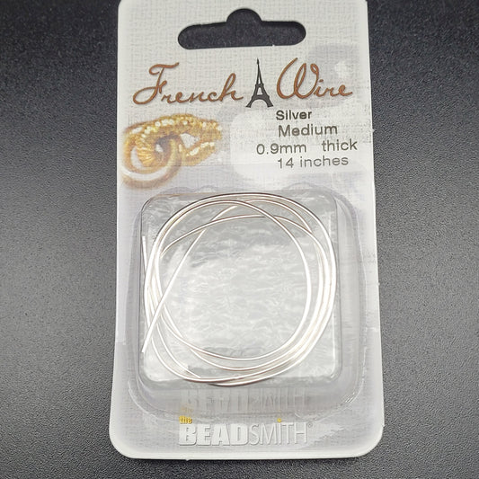 .9mm French Wire Silver.