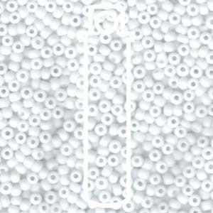 8/0 Matte White Miyuki 22g 8-9402f-tb