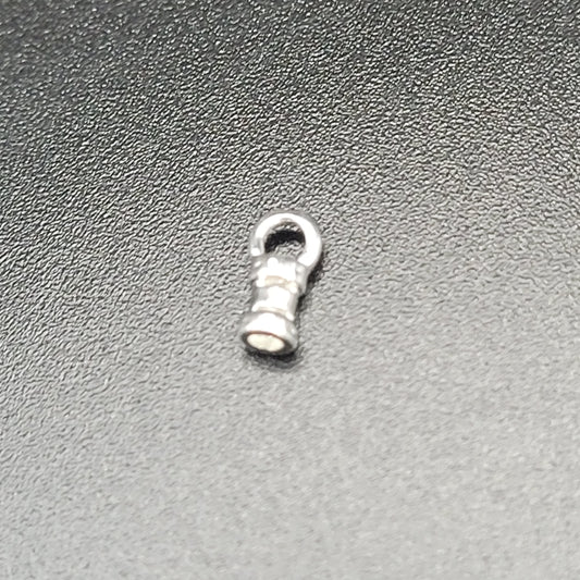 1.5MM SILVER CRIMP END 7.4X2.9MM.