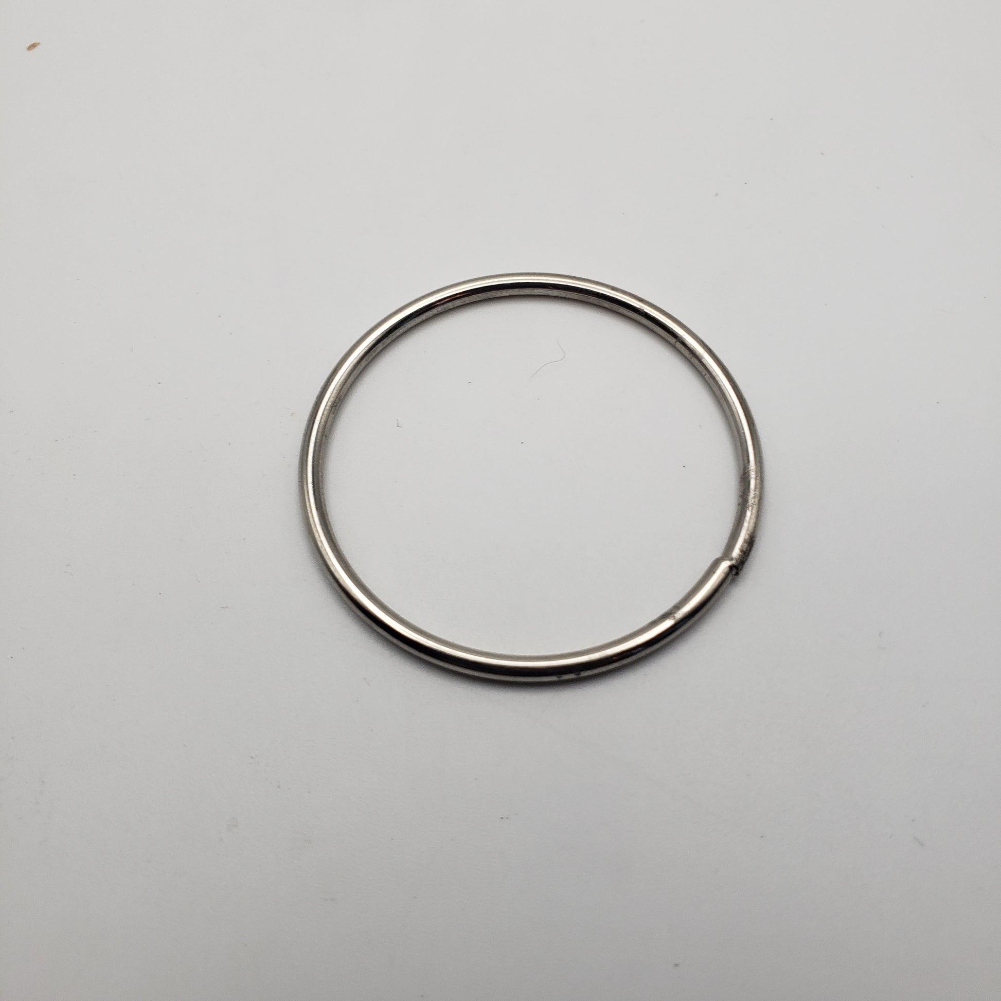 1.5 inch Silver Hoop.