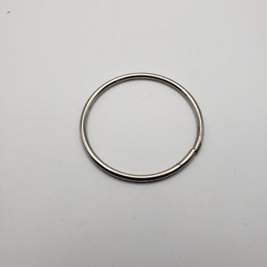 1.5 inch Silver Hoop.