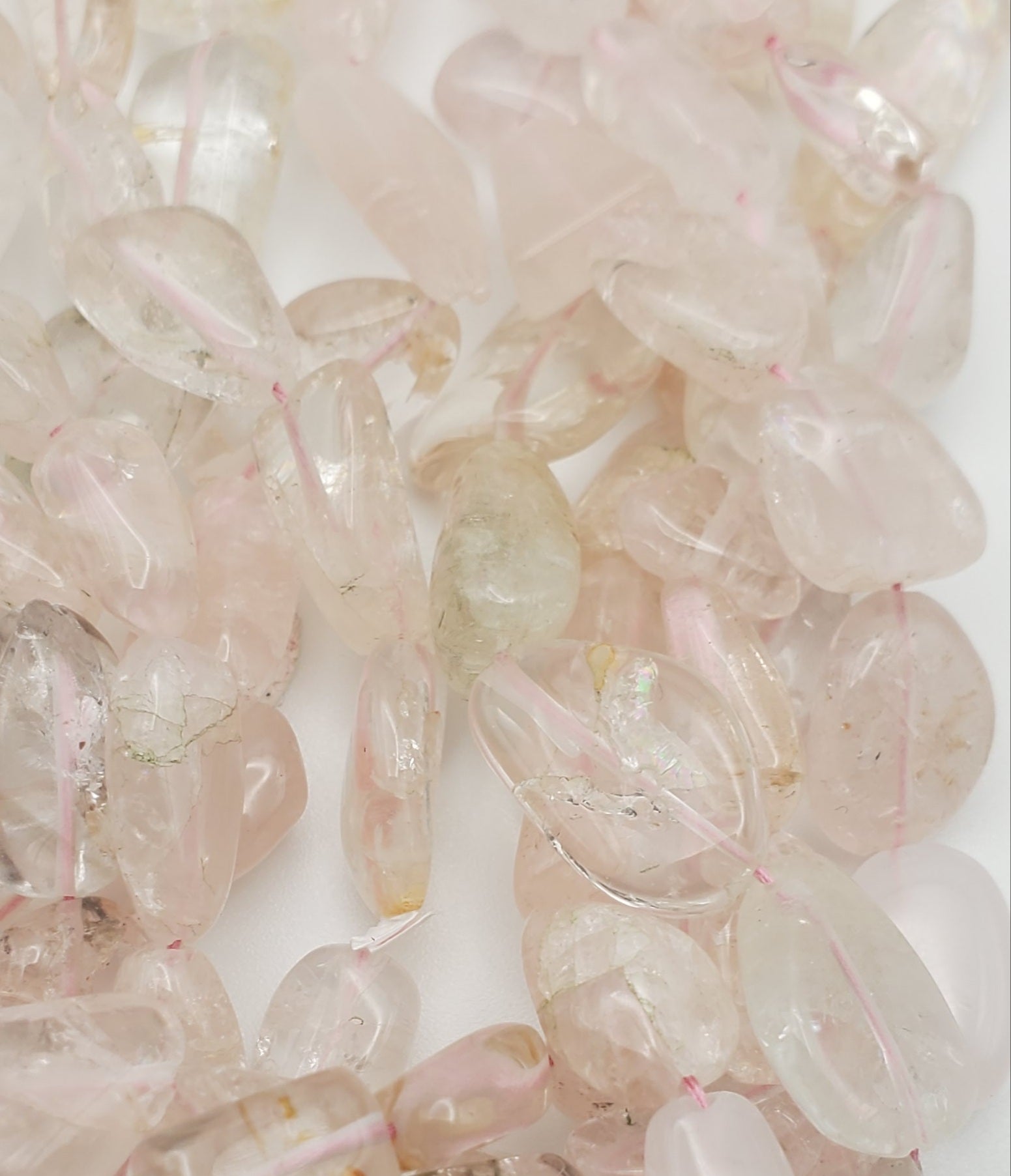 10 to 14mm Morganite Nugget.