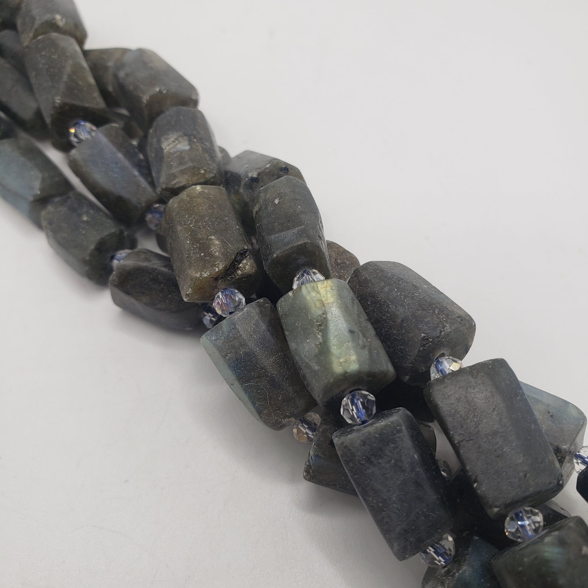10 to 14mm Tube Labradorite.