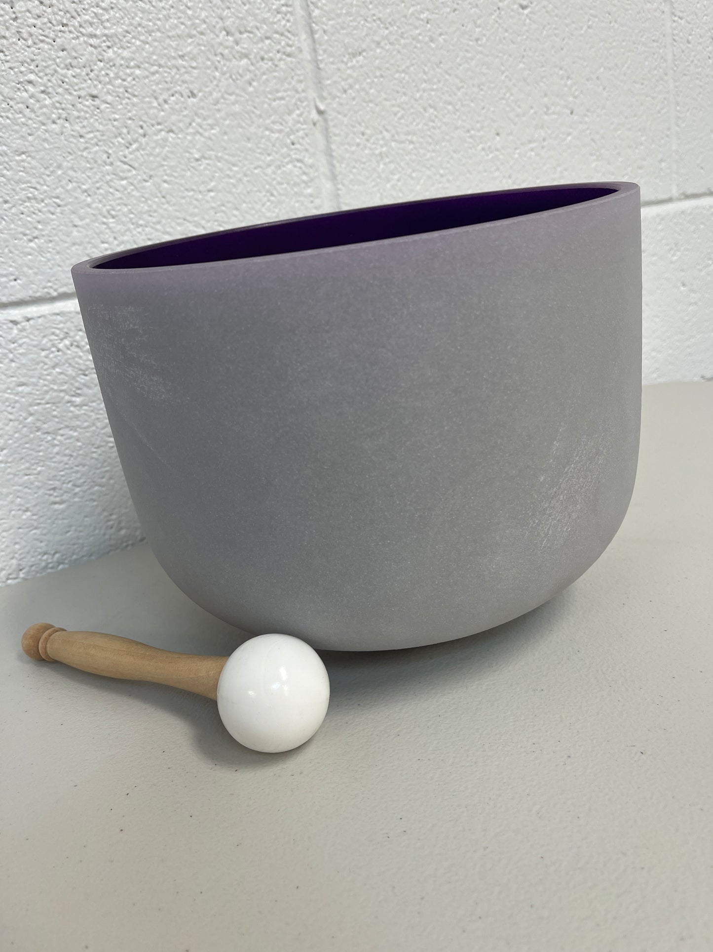 10 Inch Diameter Chakra Crystal Singing Bowl For Crown Chakra.