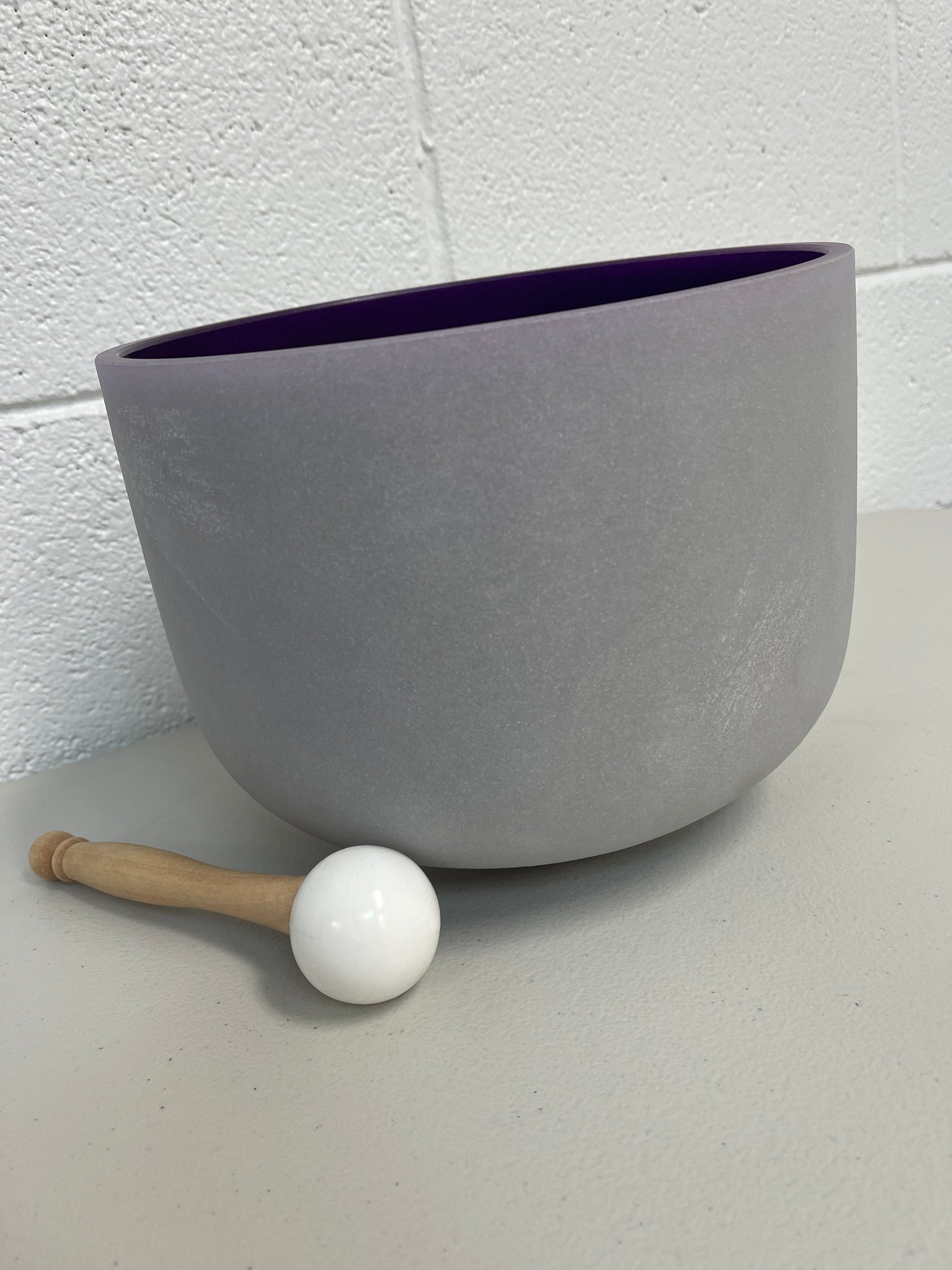 10 Inch Diameter Chakra Crystal Singing Bowl For Crown Chakra.