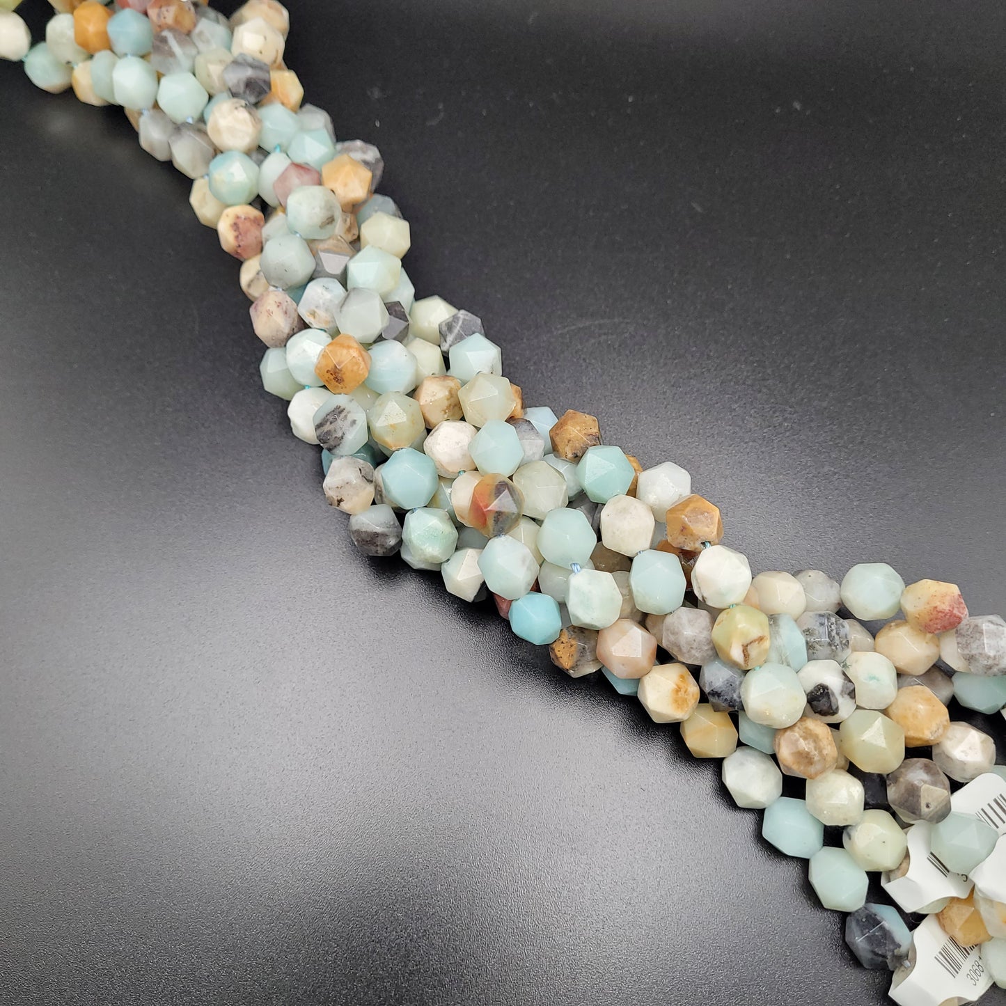 10mm Amazonite Fancy Cut.