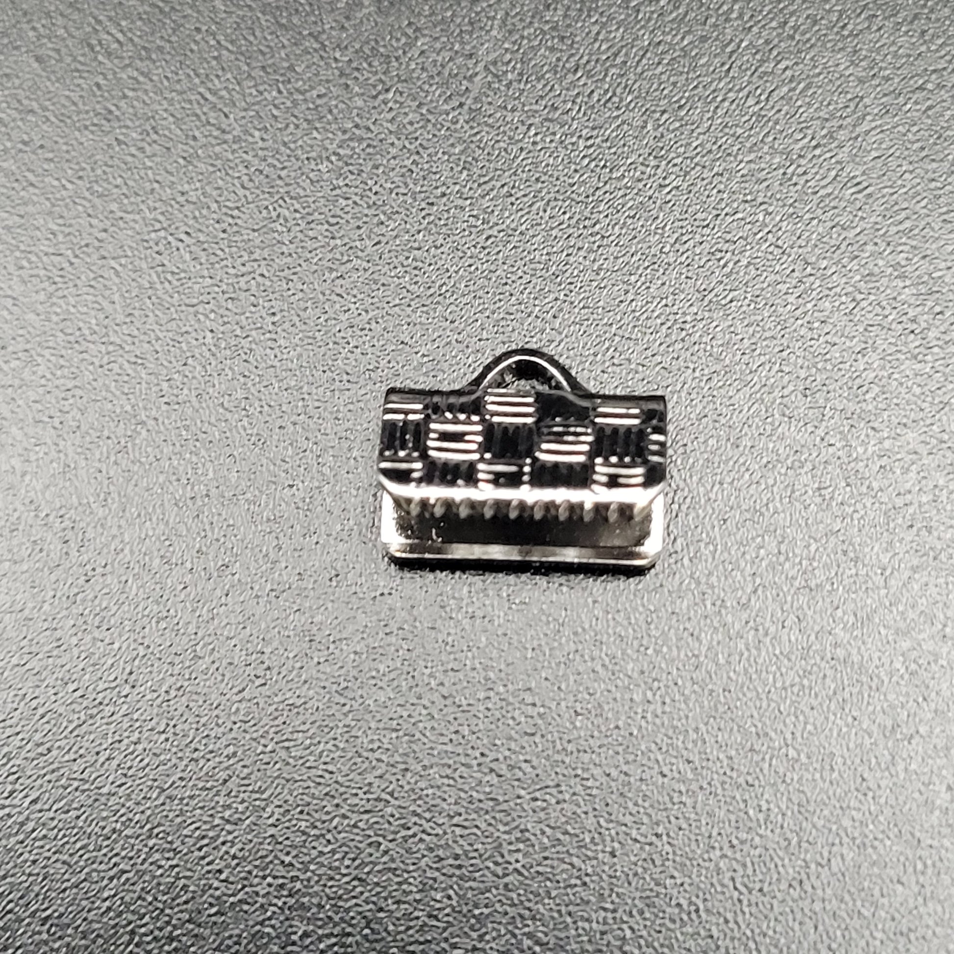 10MM FLAT CRIMP END NICKEL PLATED.