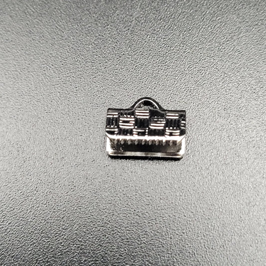 10MM FLAT CRIMP END NICKEL PLATED.