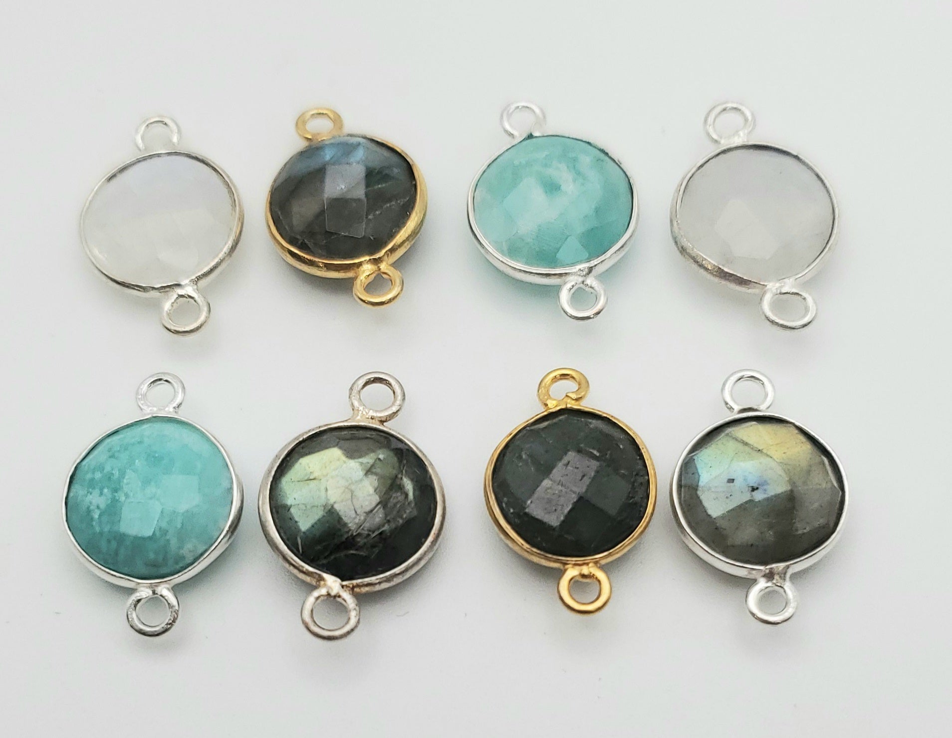 10mm Assorted Gemstone Connector.