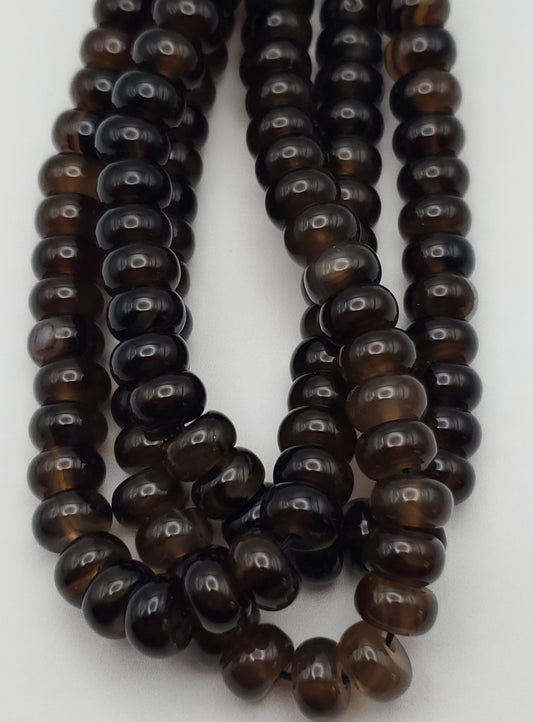 10mm Black Agate Rondelle.