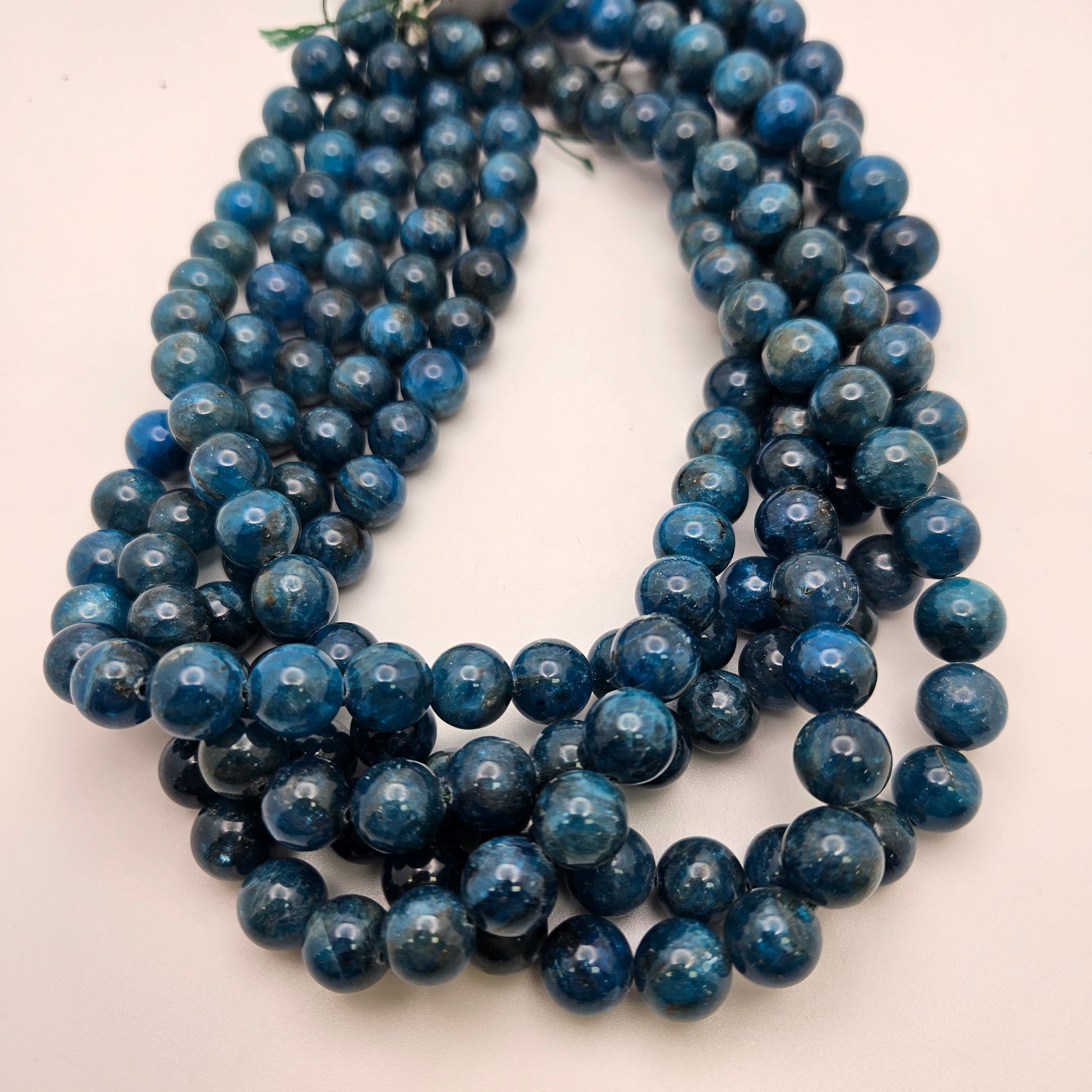 10mm Blue Apatite Round.