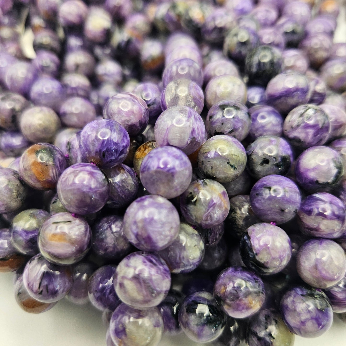 10mm Charoite Round Smooth.