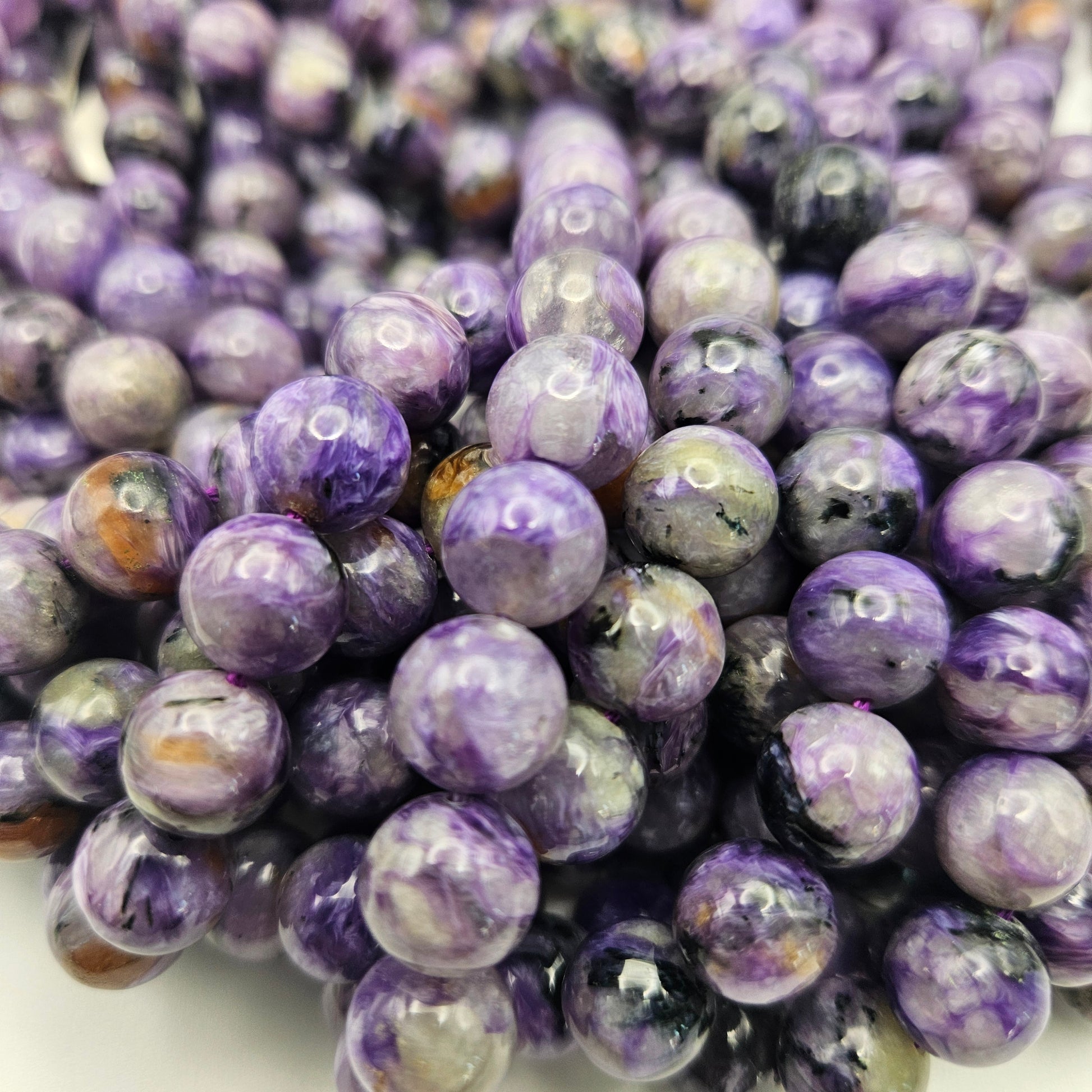 10mm Charoite Round Smooth.