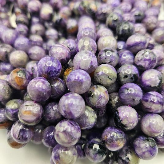 10mm Charoite Round Smooth.