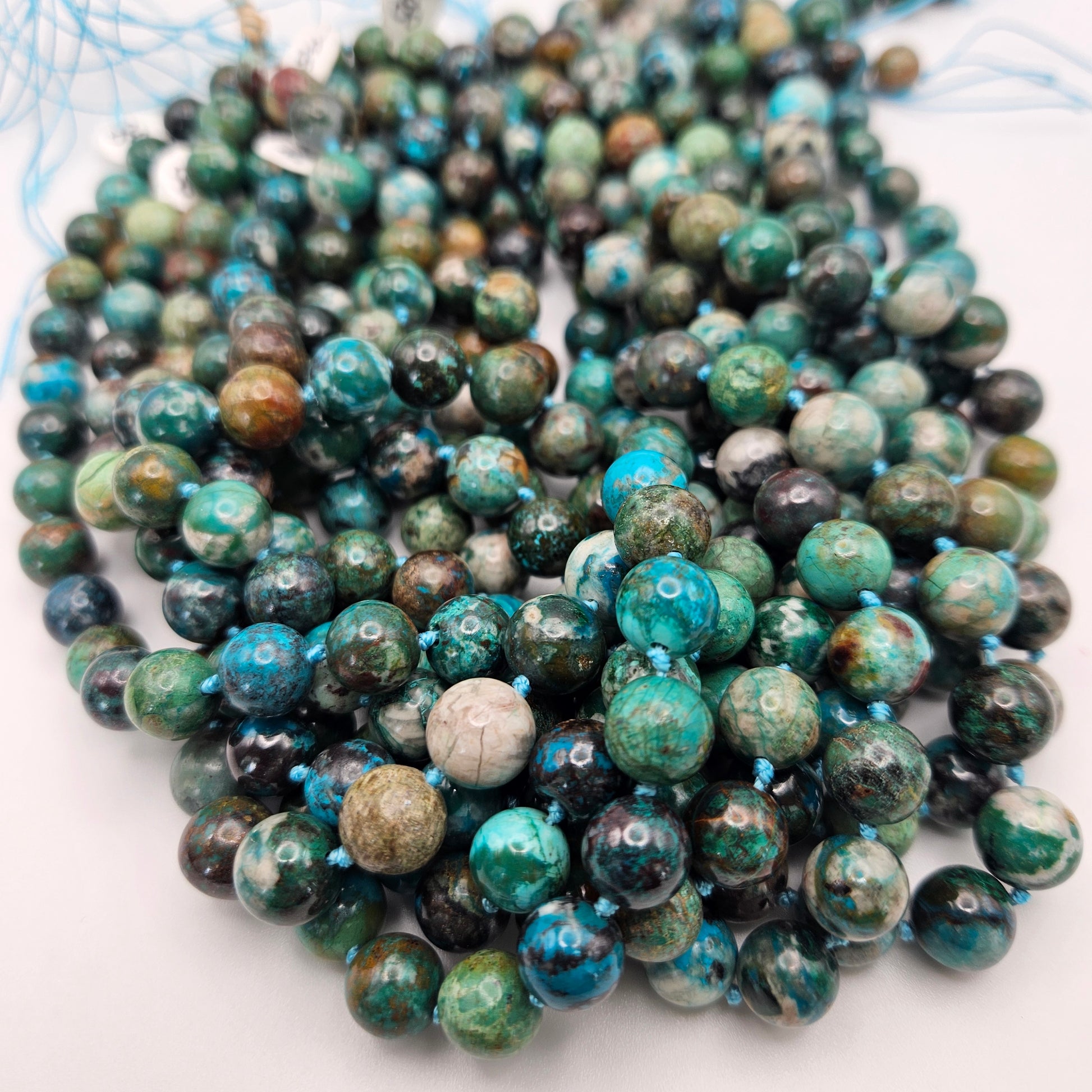 10mm Chrysocolla Round Smooth.