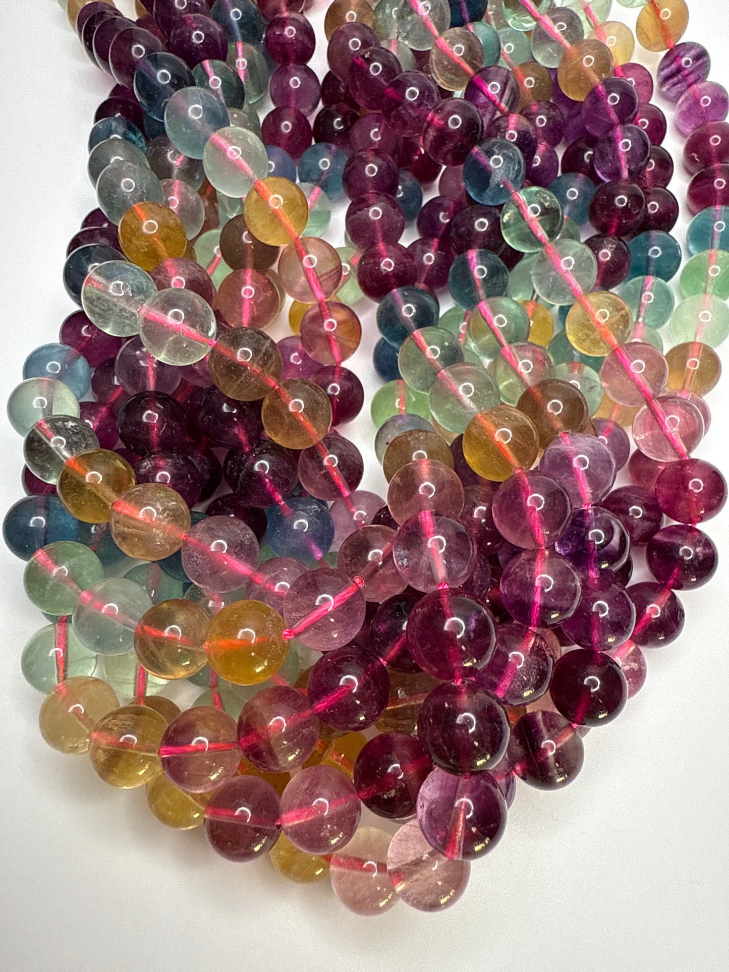 10mm Fluorite AA Round Smooth.