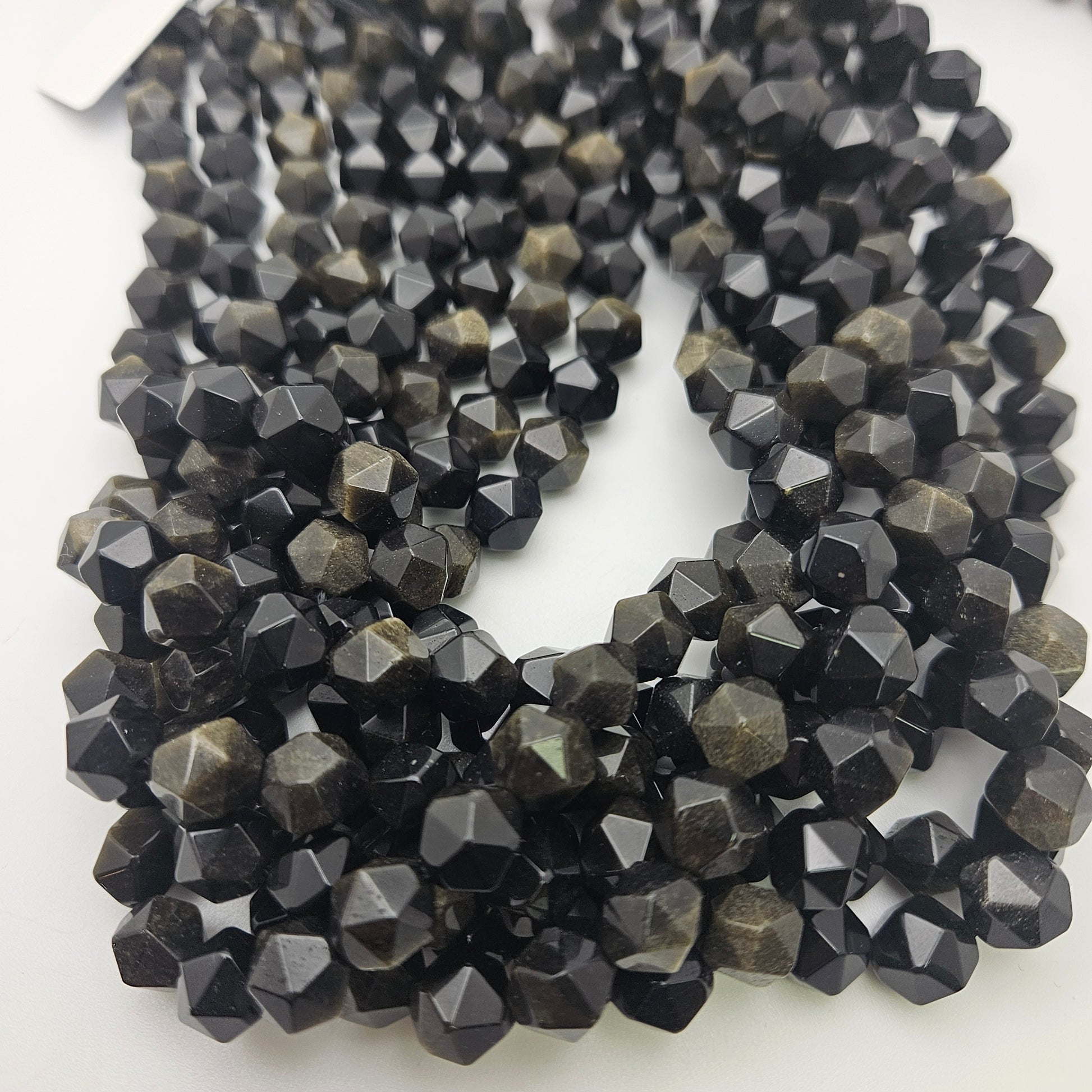 10mm Golden Obsidian Fancy Cut.