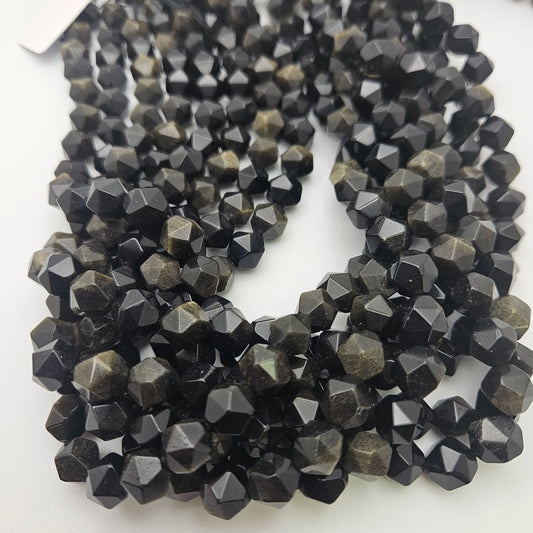 10mm Golden Obsidian Fancy Cut.