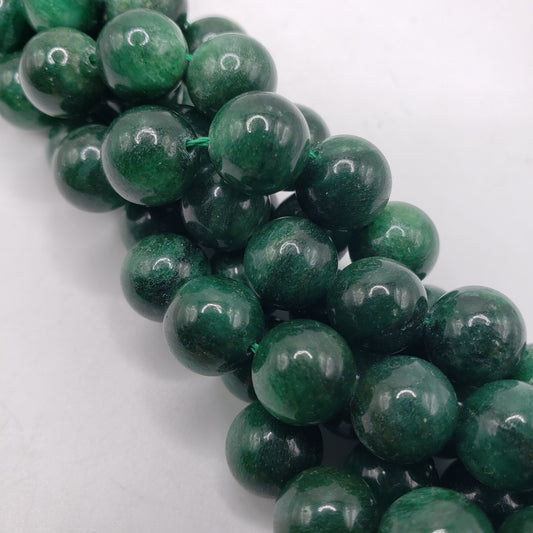 10mm Green Mica Bead Strand.