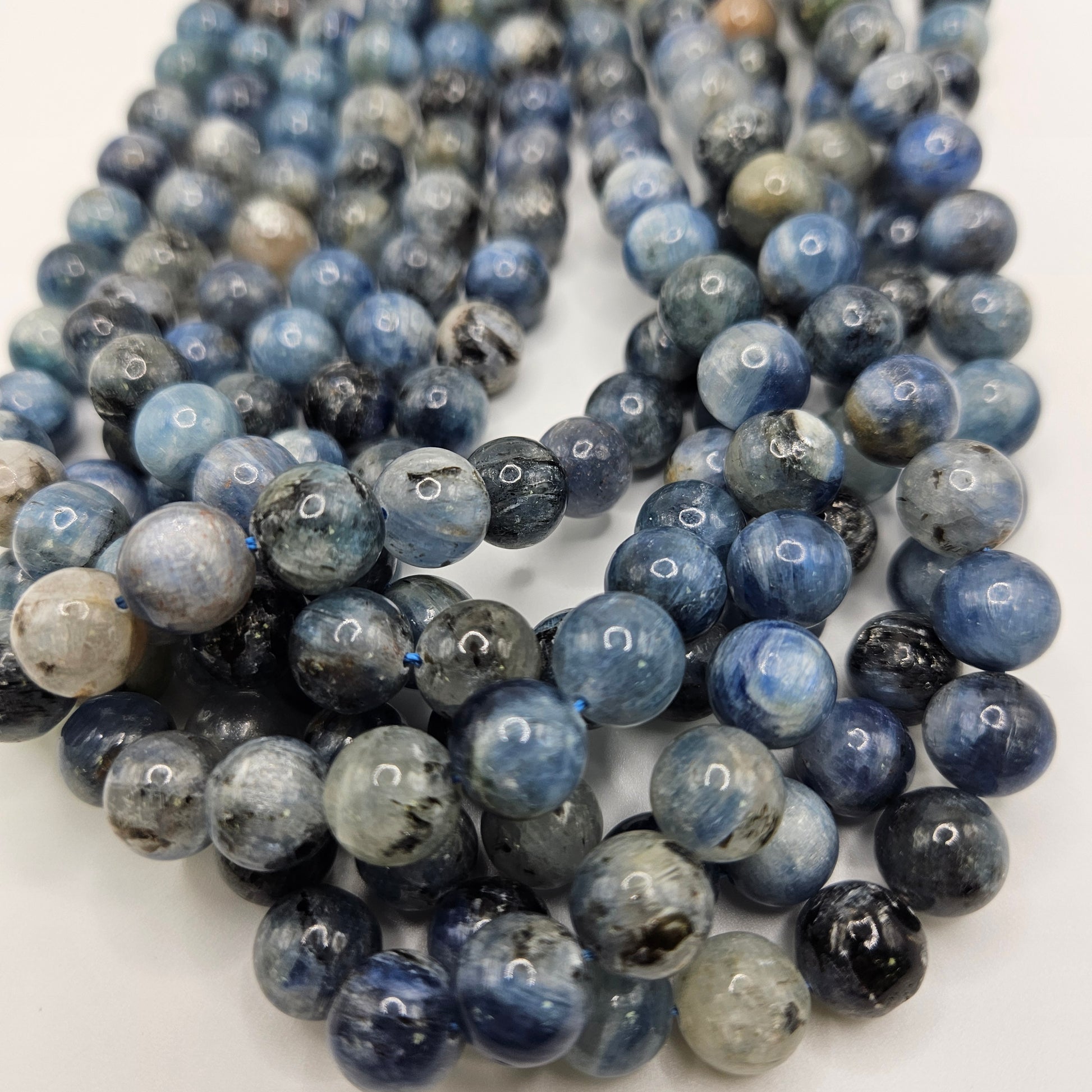 10mm Kyanite Round Bead Strand.