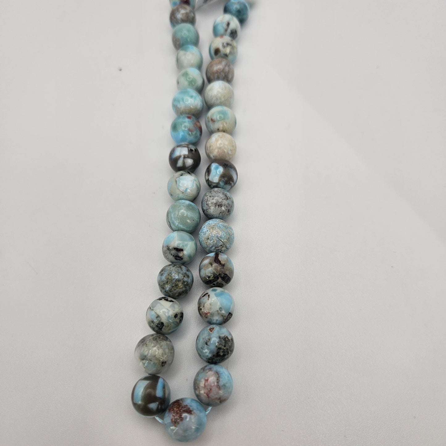 10mm Larimar Round Bead Strand.