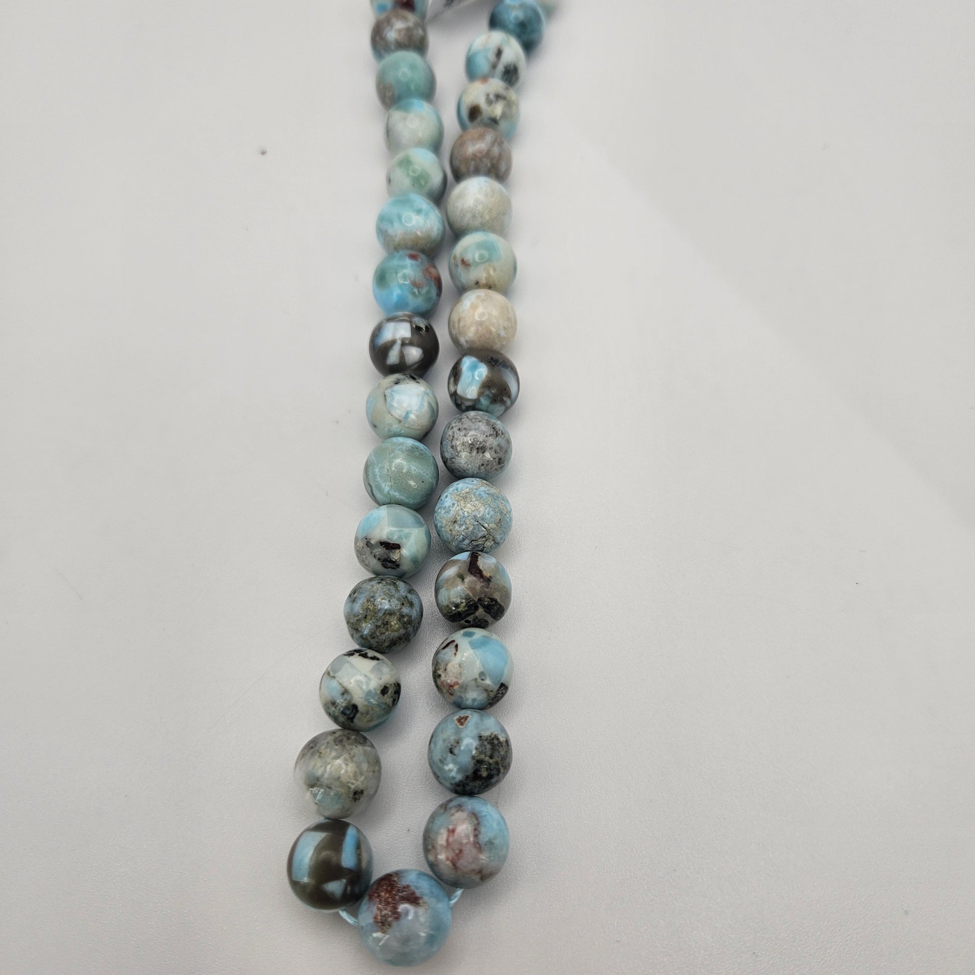 10mm Larimar Round Bead Strand.
