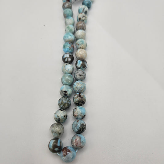 10mm Larimar Round Bead Strand.