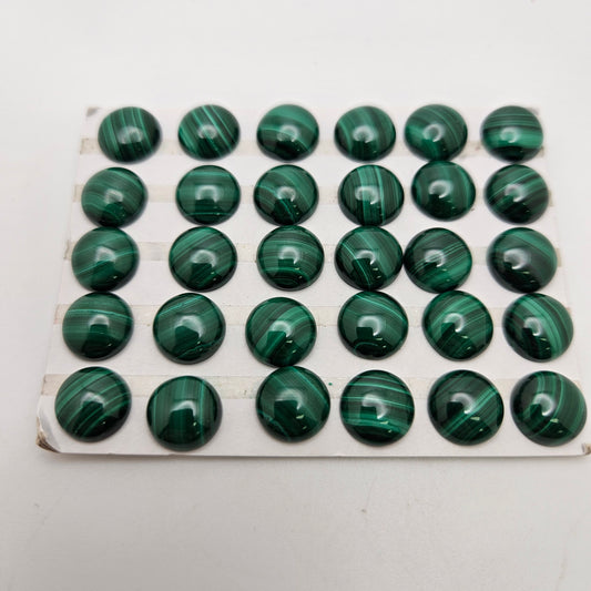 10mm Malachite Cabochon.