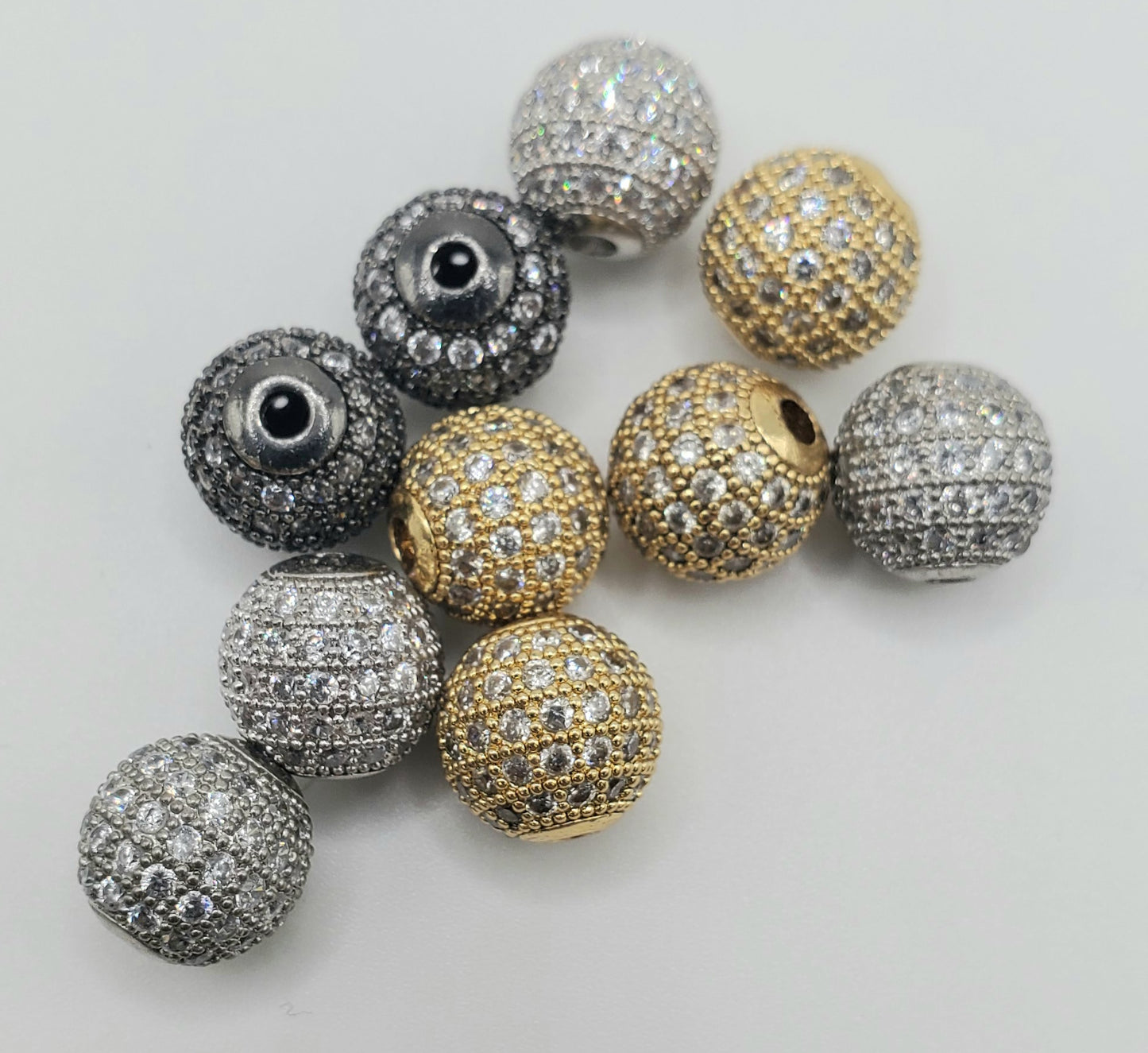 10mm Pave Ball Bead.