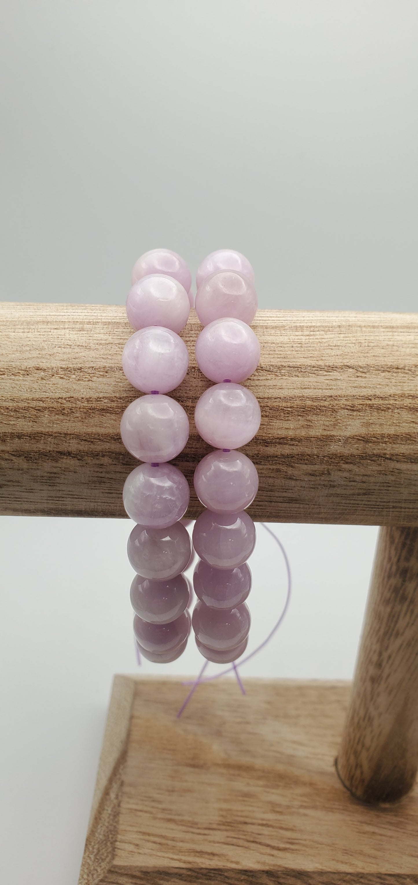 10mm Pink Kunzite Bracelet.
