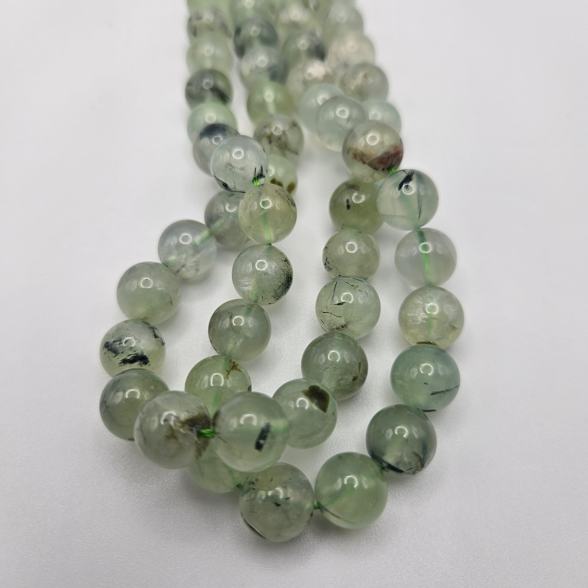 10mm Prehnite Round Bead Strand.