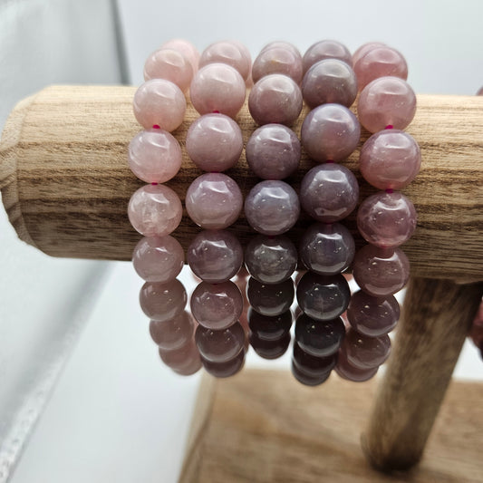 10mm Rose Quartz Stretch Bracelet.
