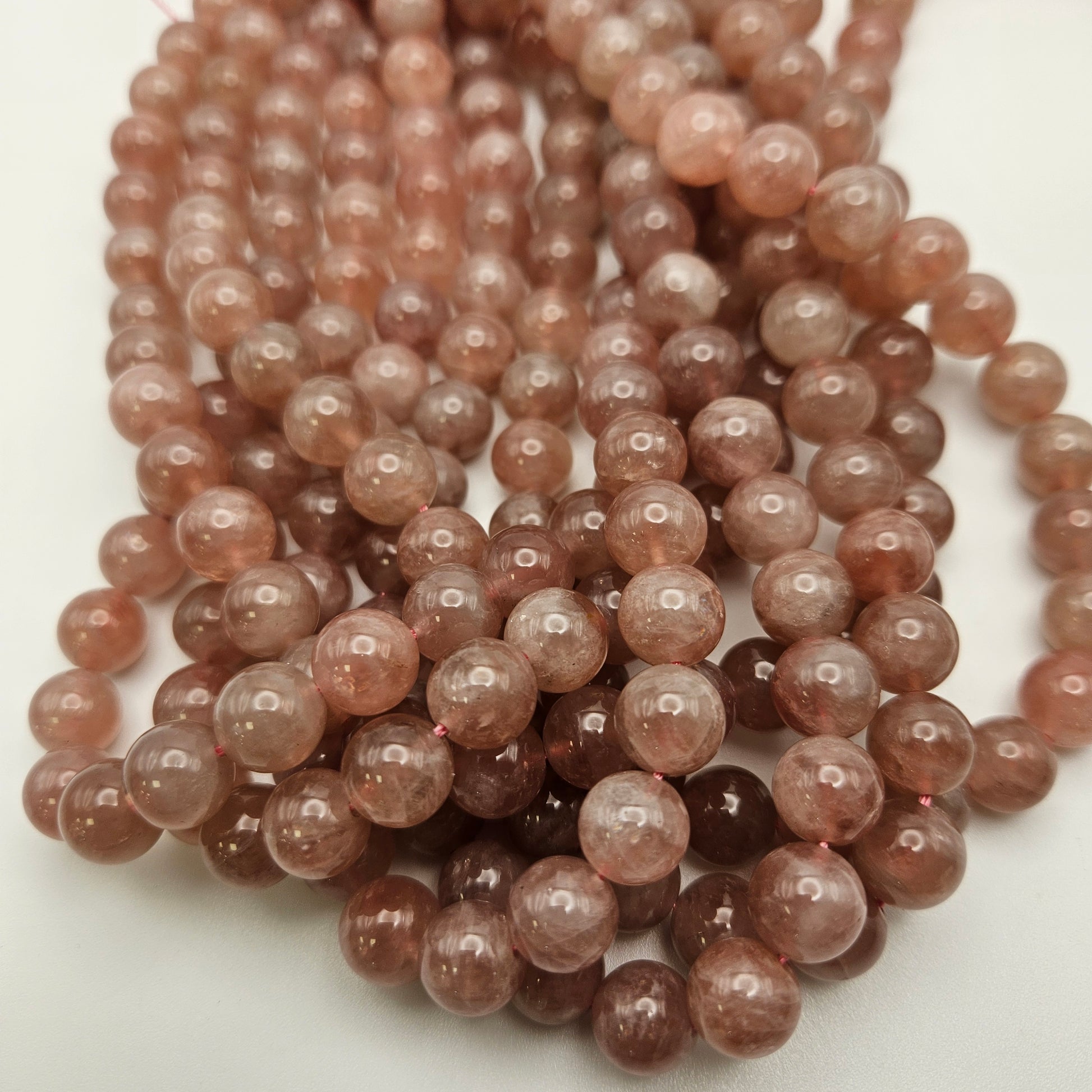 10mm Rose Quartz Round Bead Strand.