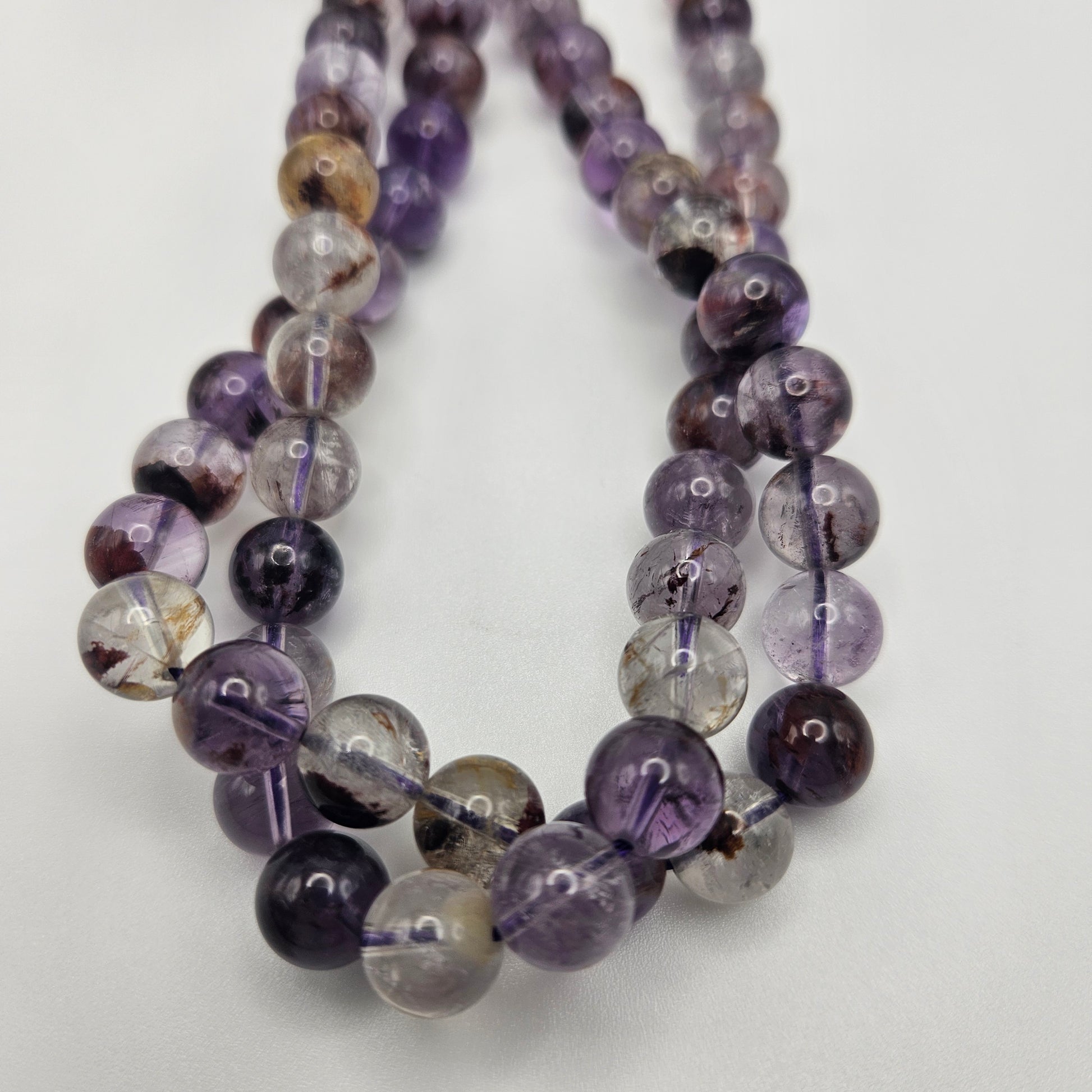 10mm Super Seven Round Bead Strand.