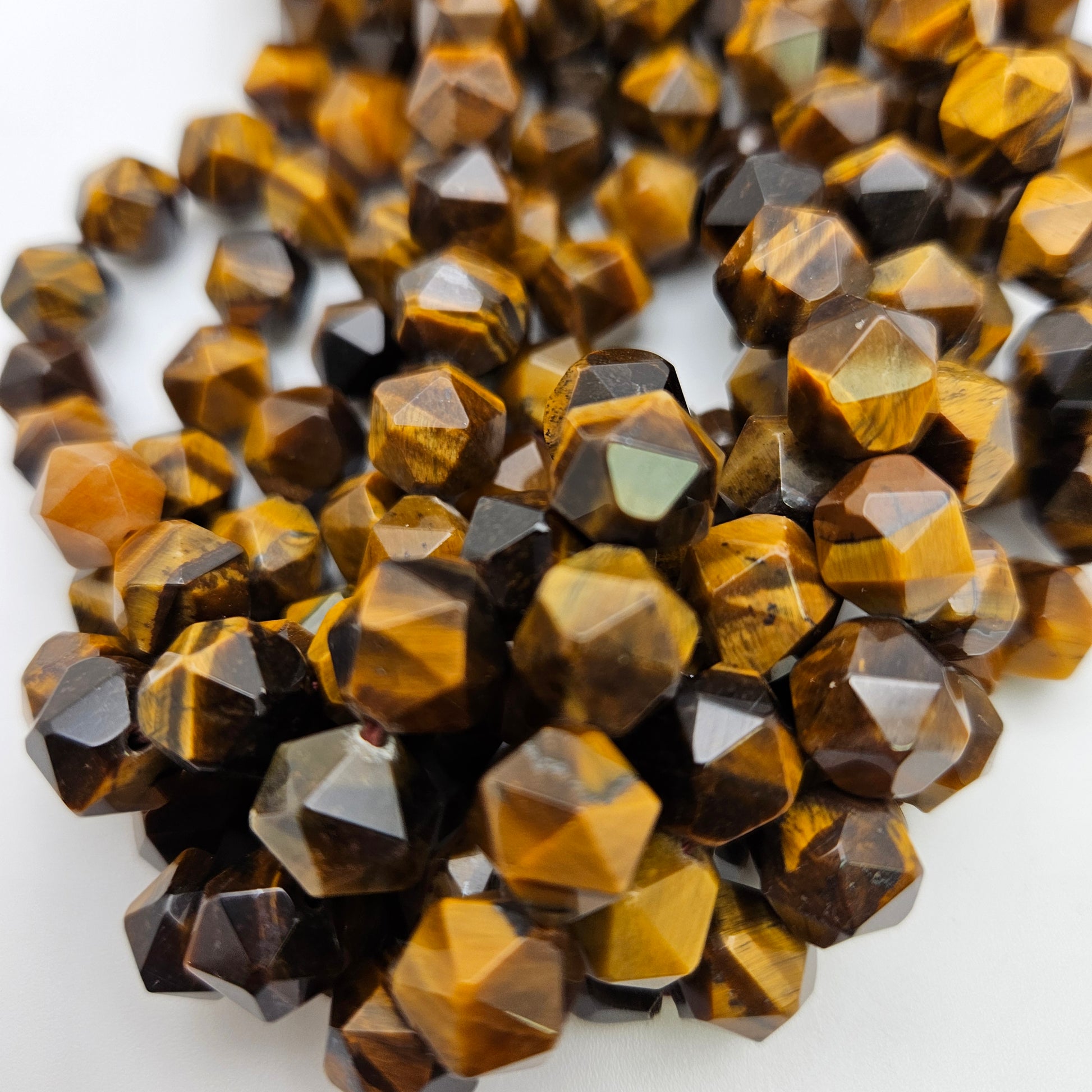 10mm Tiger's Eye Fancy Cut.