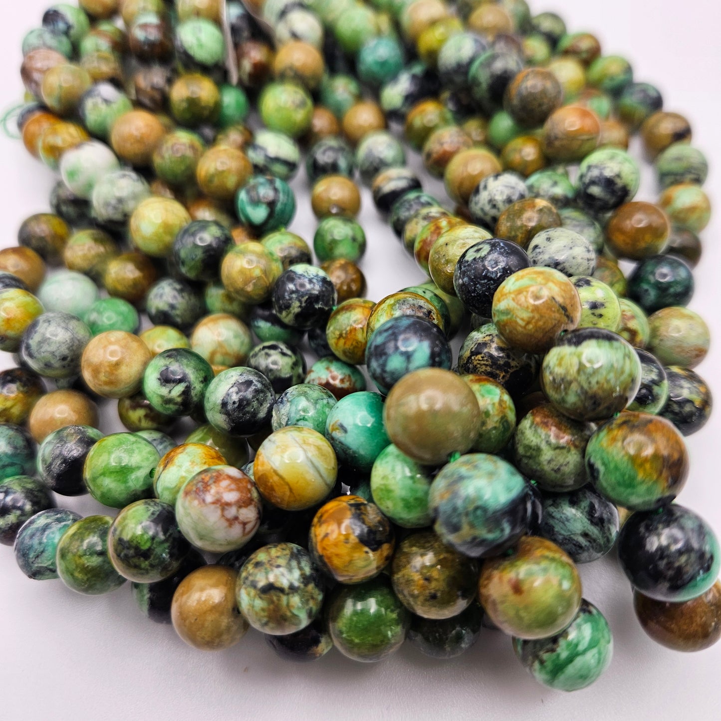 10mm Variscite Round Smooth.