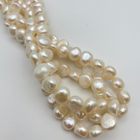 10mm White Pearl Coin.