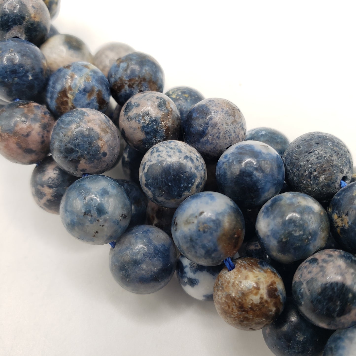 10mm Pegmatite Bead Strand.