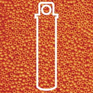 11/0 SEED BEAD-APRX 24GMS OPAQUE LIGHT ORANGE