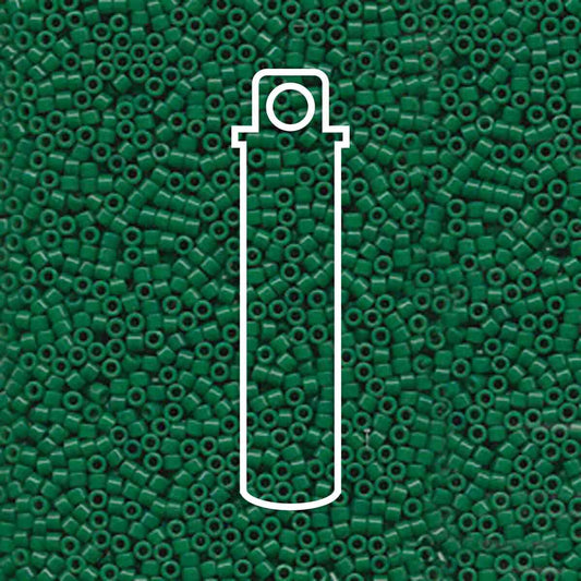 11/0 DELICA BD DYED OPAQUE JADE GREEN DB656-TB.