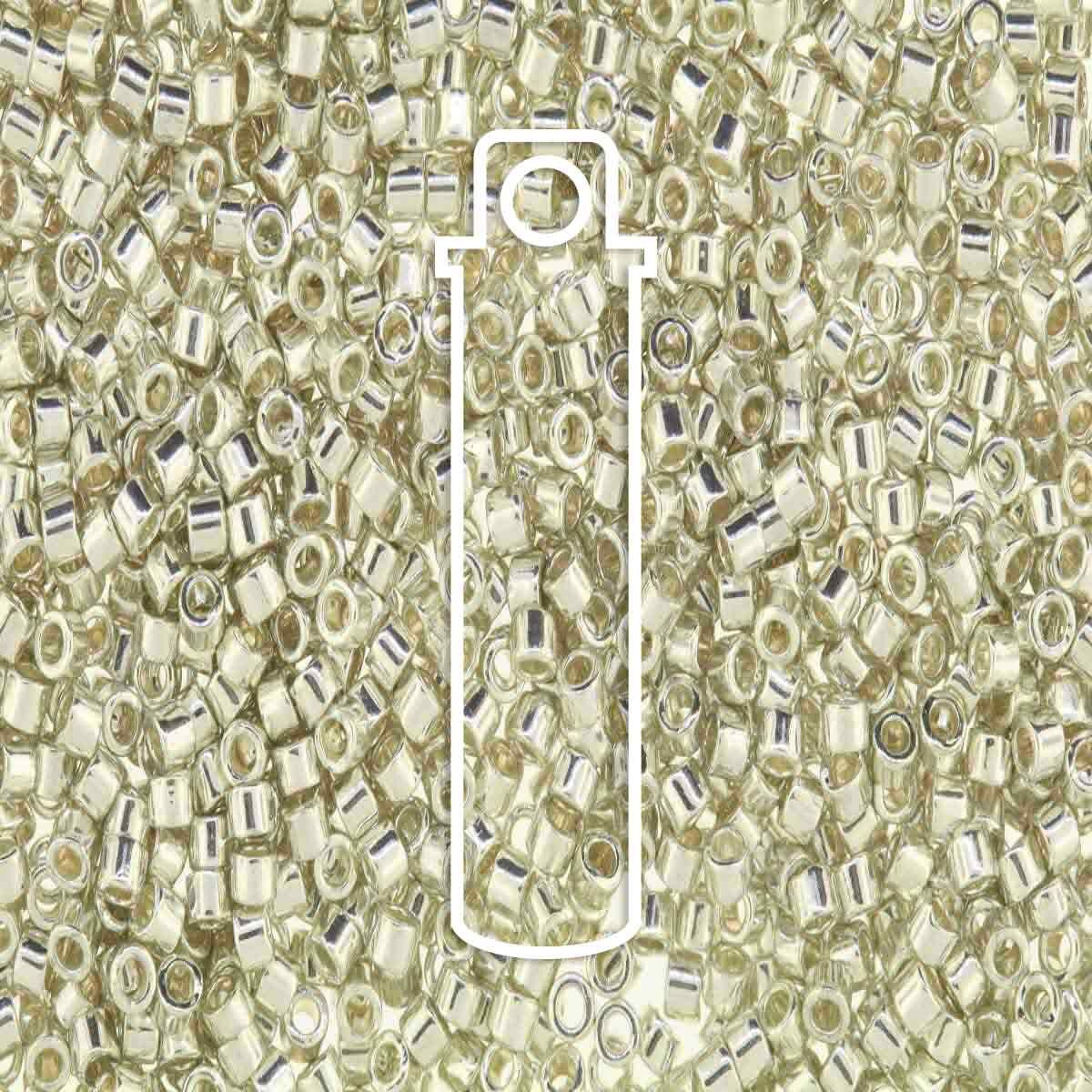 11/0 DELICA BEAD GALVANIZED SILVER DB035-TB.