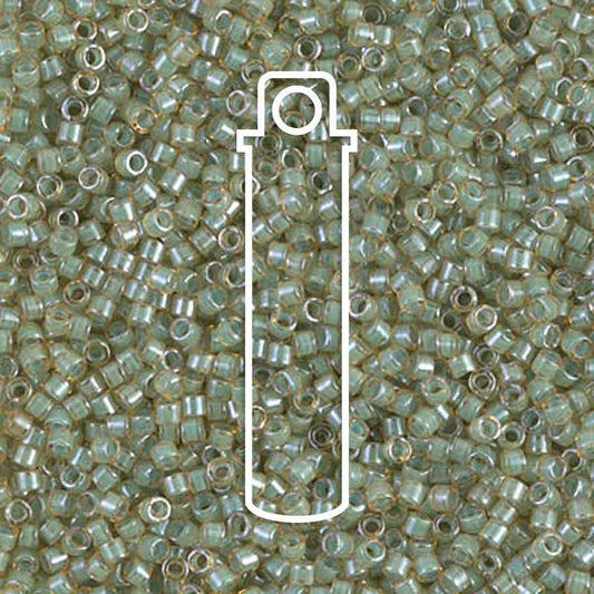 11/0 DELICA LUMINOUS ASPARAGUS GREEN DB2052-TB.