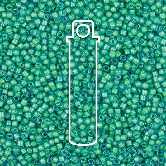 11/0 DELICA LUMINOUS MERMAID GREEN DB2053-TB.