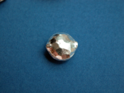 12 mm Puffed Hammered Round Bead.