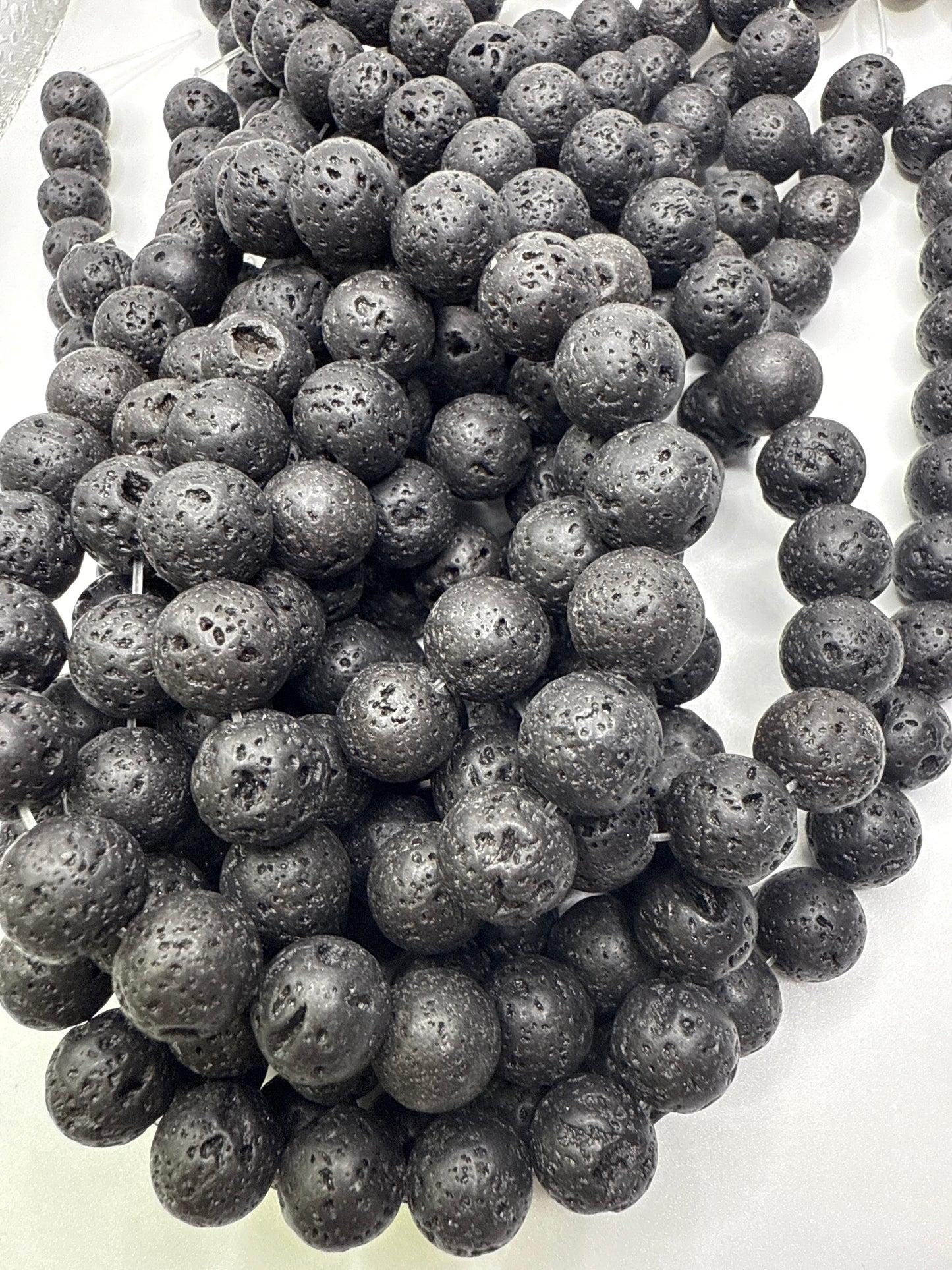 12mm Lava Rock Round.