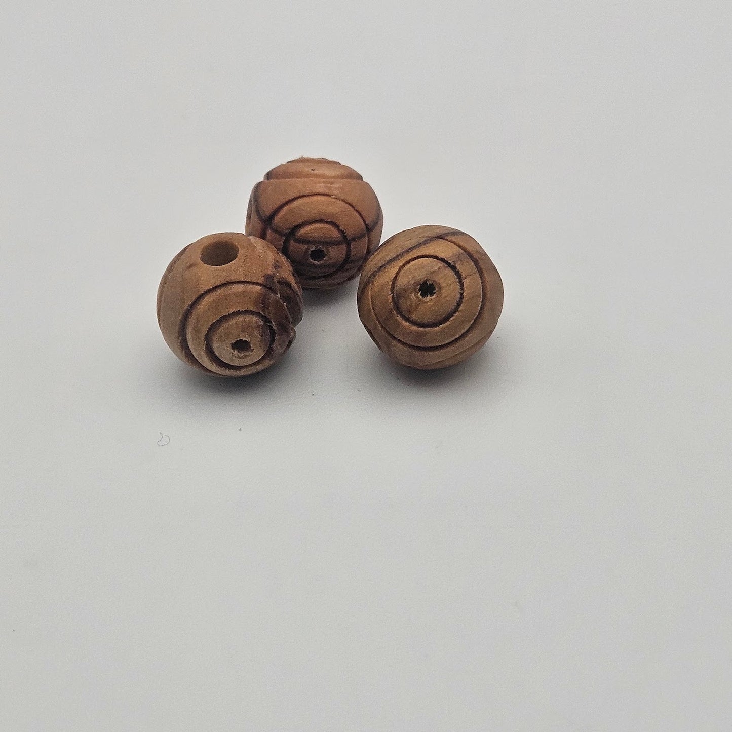 12mm Olive Wood Round Single Bead.