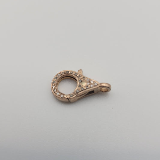12mm Rose Gold Diamond Lobster Clasp.