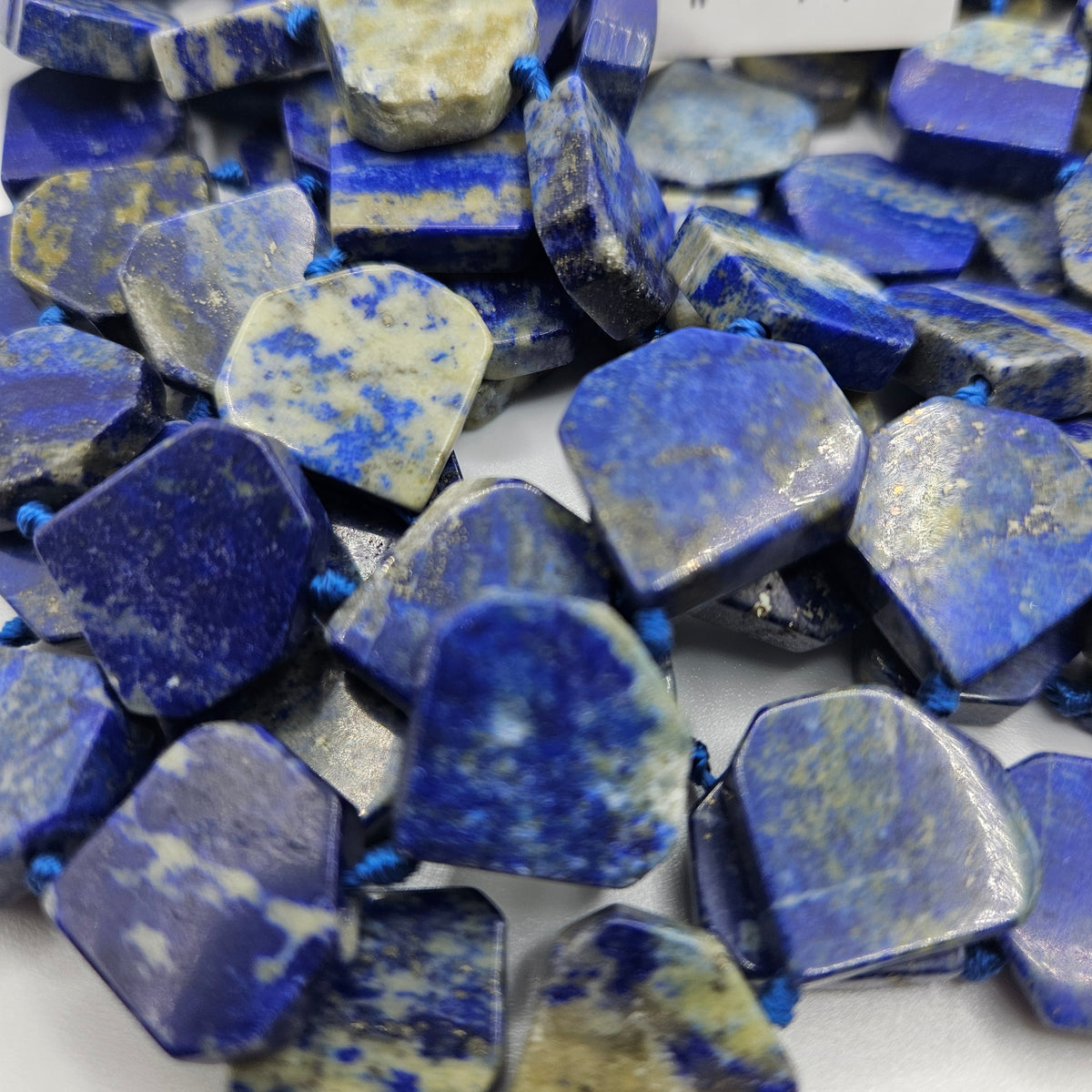 12x16mm Lapis Lazuli Tear Drop Bead Strand.