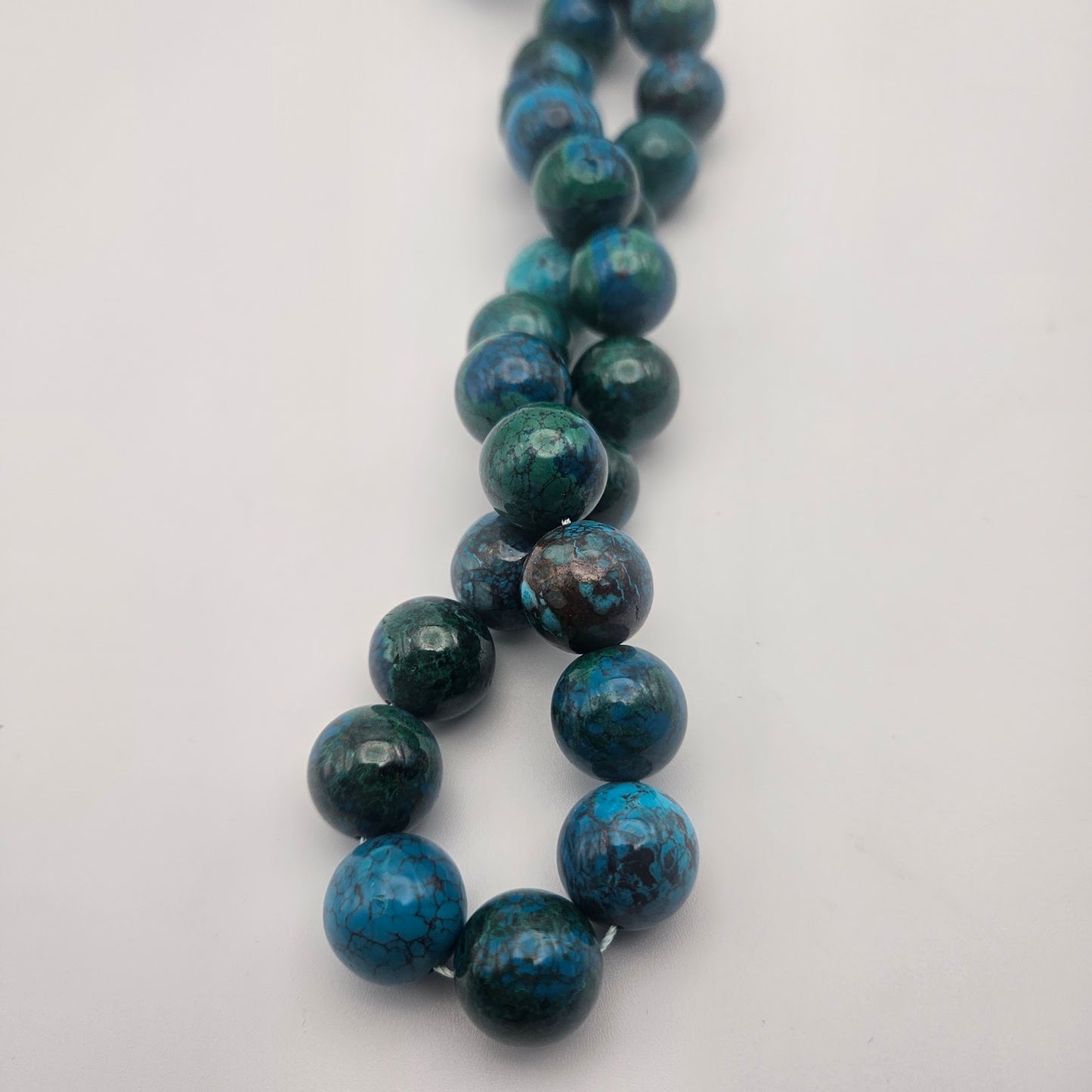 14mm Chrysocolla Bead Strand.